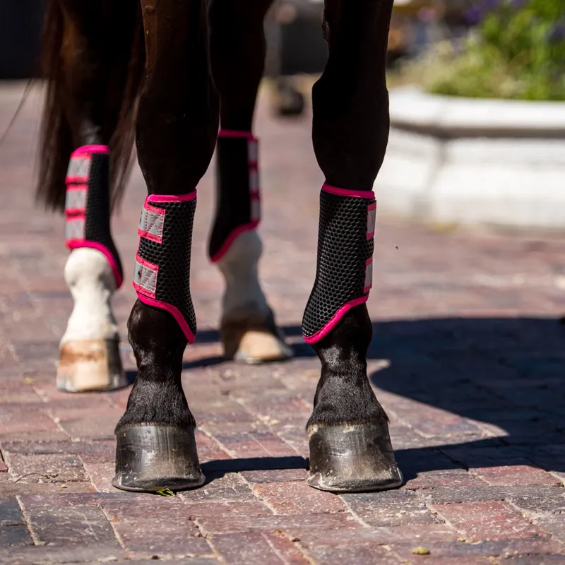 Equilibrium Tri-Zone Brushing Boots - Fluorescent Pink-4