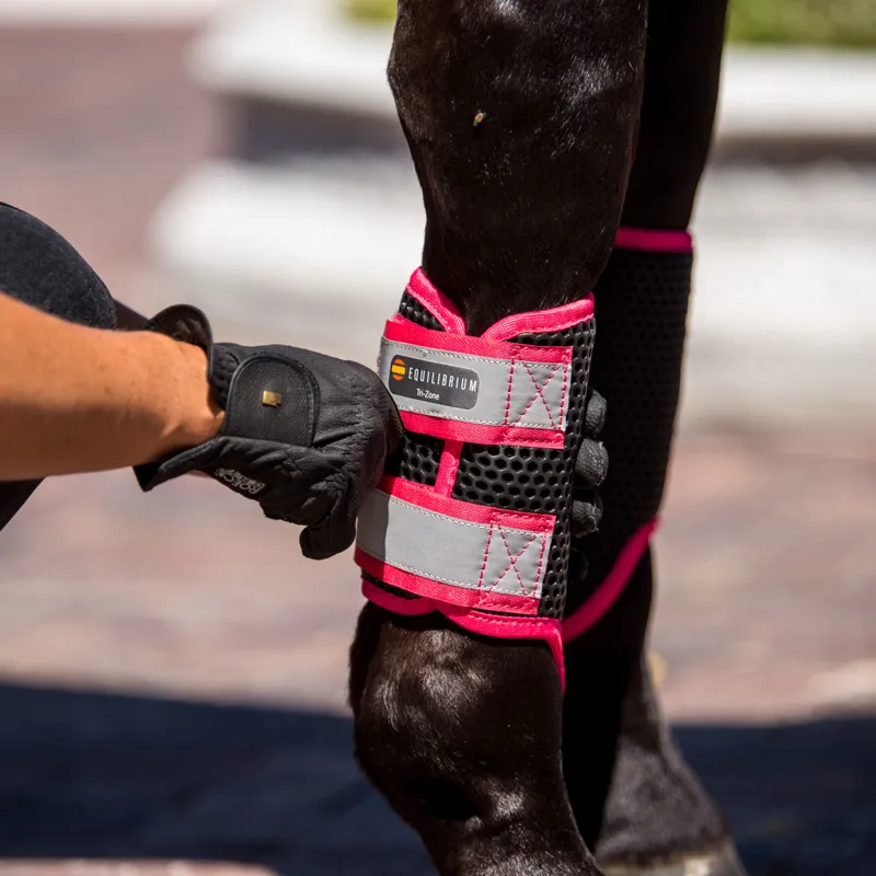 Equilibrium Tri-Zone Brushing Boots - Fluorescent Pink-1