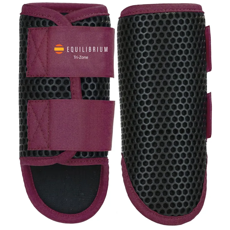 Equilibrium Tri-Zone Brushing Boots - Plum 