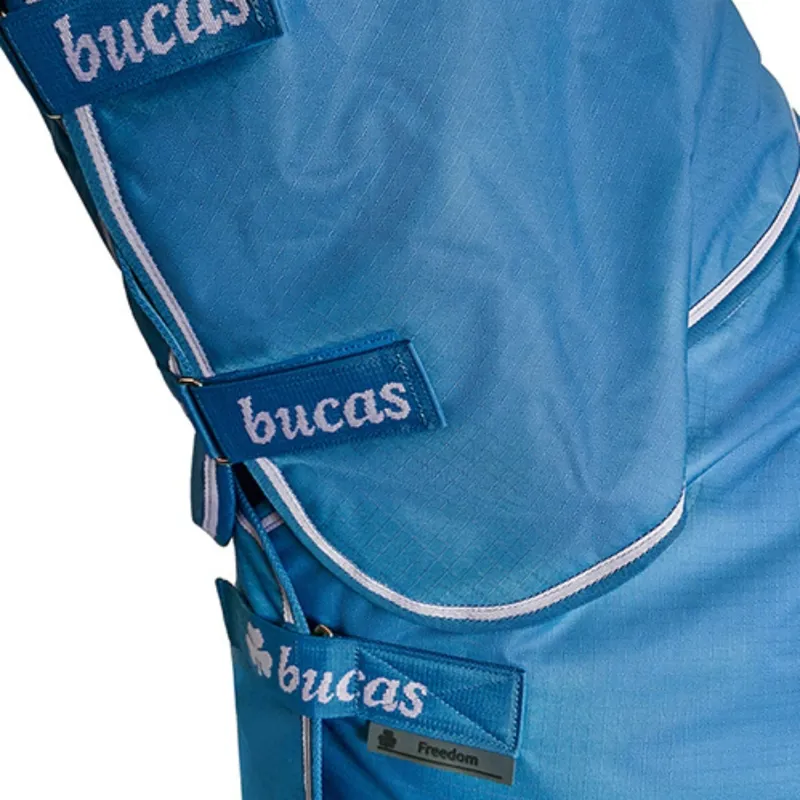 Bucas Freedom 150g Detachable Neck Turnout Rug - Blueberry-4