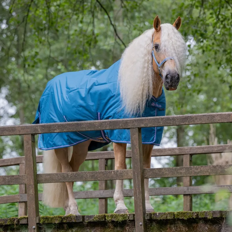 Bucas Freedom 150g Detachable Neck Turnout Rug - Blueberry-1