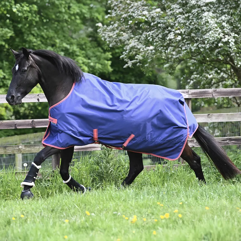 Bucas Freedom 0g Standard Neck Turnout Rug - Navy/Grape