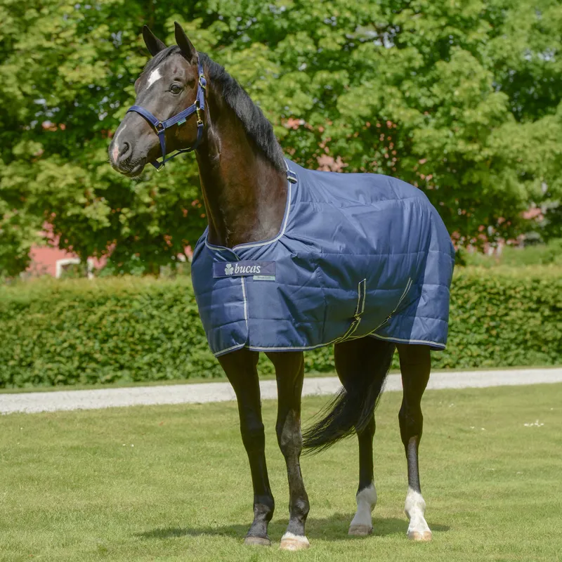 Bucas Quilt 150g Big Neck Stable Rug with Silk-Feel Lining - Navy - 6ft0-3
