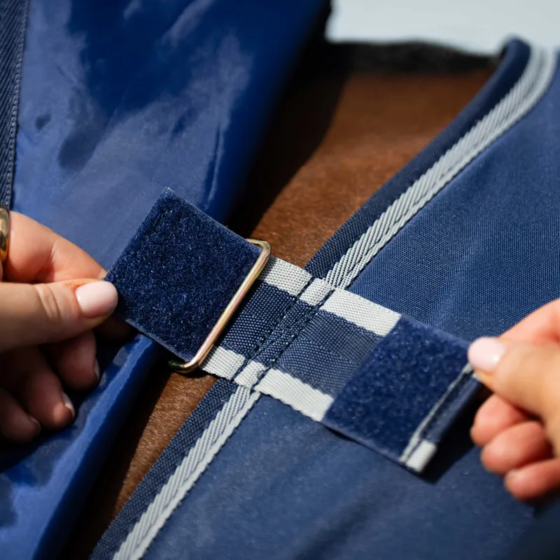 Bucas Quilt 50g Stable Rug with Silk-Feel Lining - Navy/Silver-3