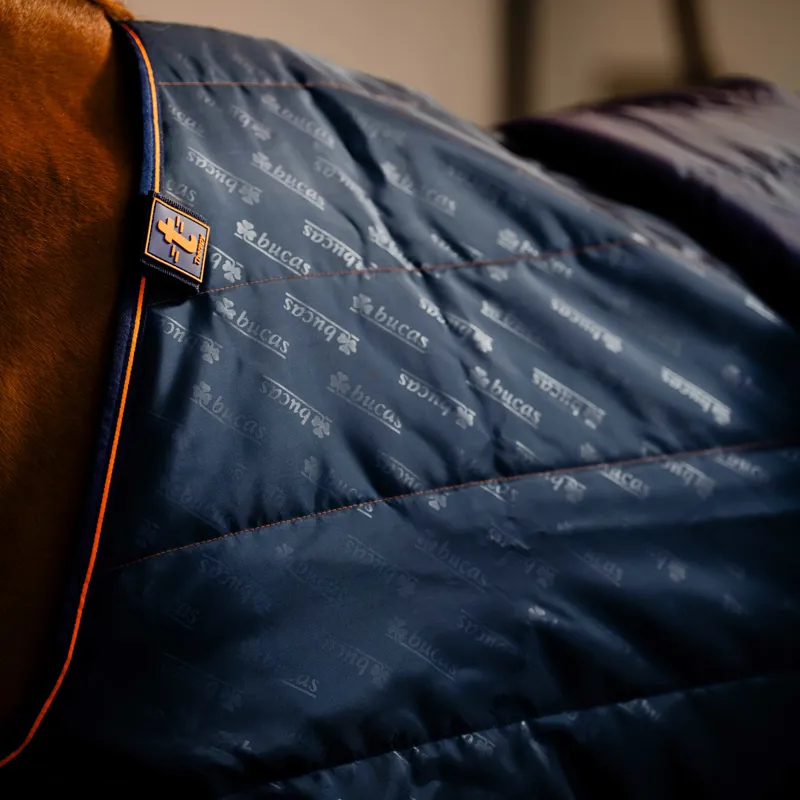 Bucas Therapy 150g  Liner Rug - Navy/Orange-5