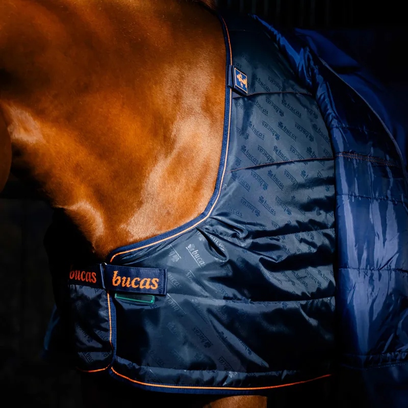 Bucas Therapy 150g  Liner Rug - Navy/Orange-4