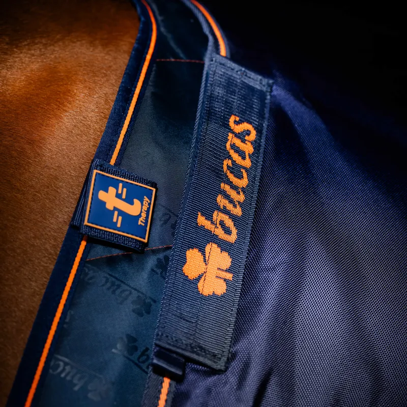 Bucas Therapy 150g  Liner Rug - Navy/Orange-9