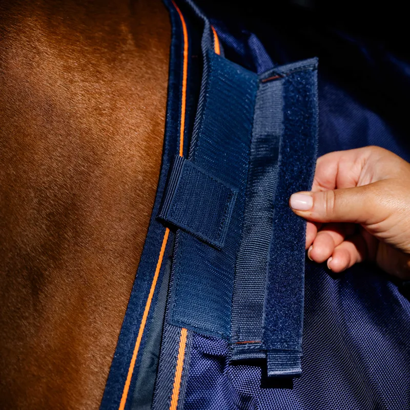 Bucas Therapy 150g  Liner Rug - Navy/Orange-8