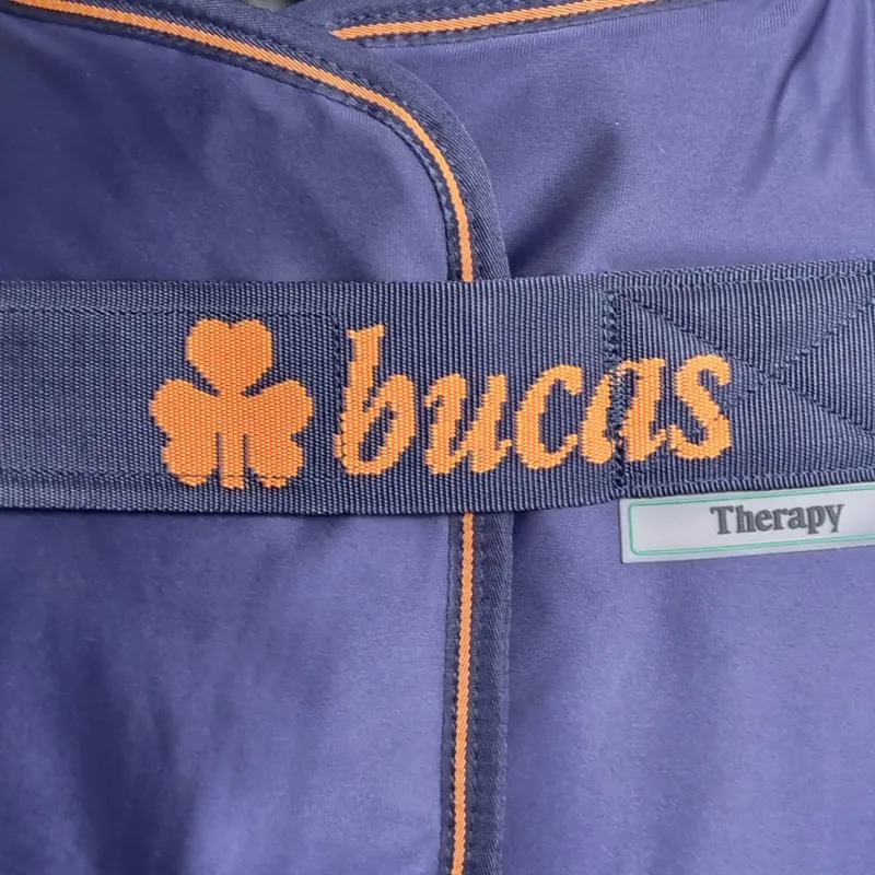 Bucas Therapy Big Neck Cooler Rug - Navy/Orange-3