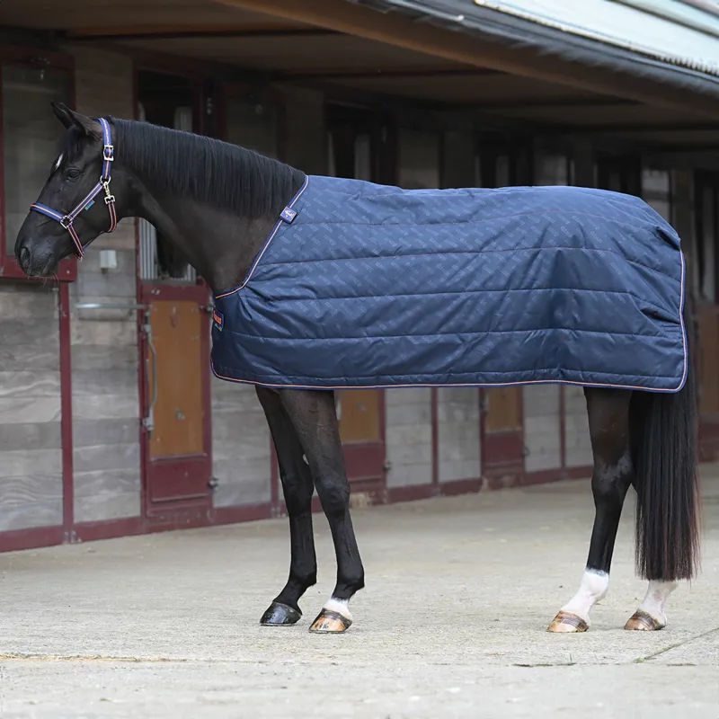 Bucas Therapy 150g  Liner Rug - Navy/Orange-1