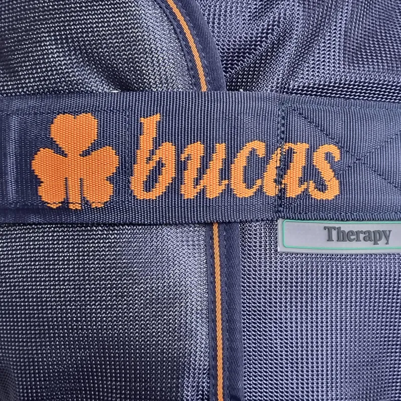 Bucas Therapy Mesh Cooler Rug - Navy/Orange-8