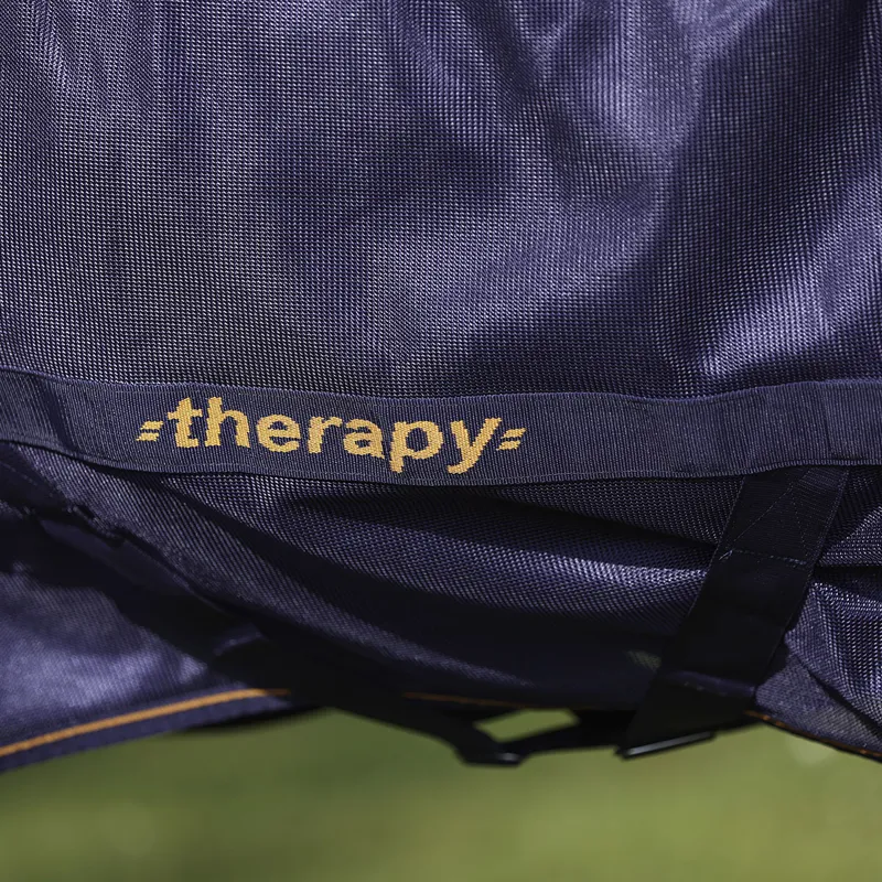 Bucas Therapy Mesh Cooler Rug - Navy/Orange-5