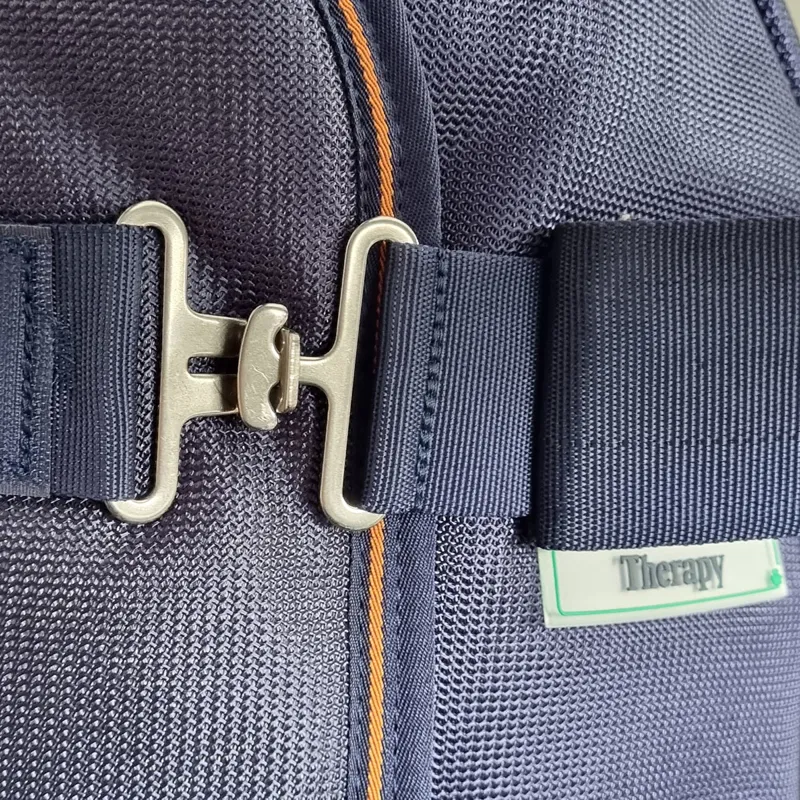 Bucas Therapy Mesh Cooler Rug - Navy/Orange-4