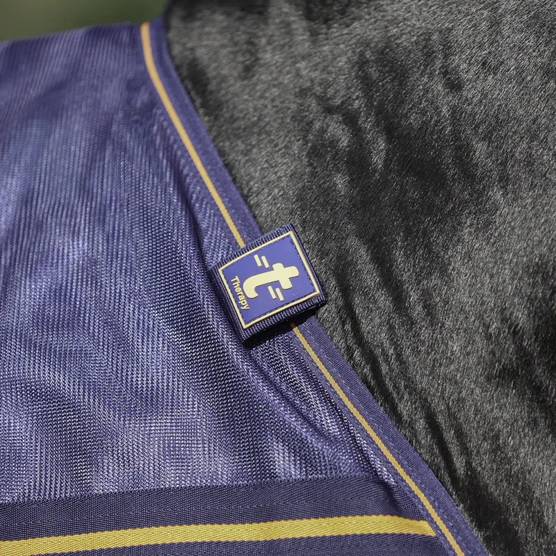 Bucas Therapy Mesh Cooler Rug - Navy/Orange-1