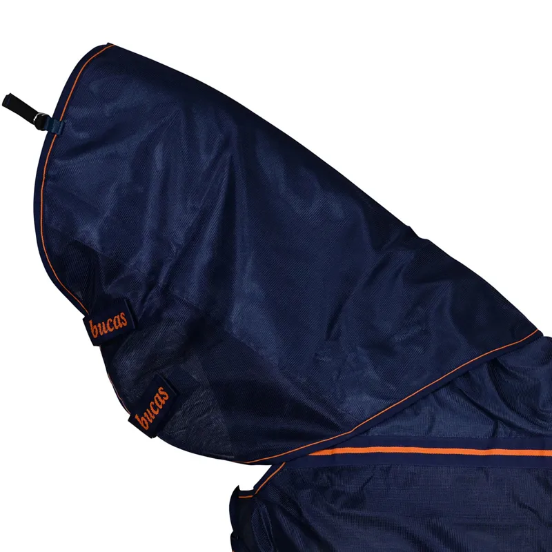 Bucas Therapy Mesh Neck Cover - Navy/Orange-1