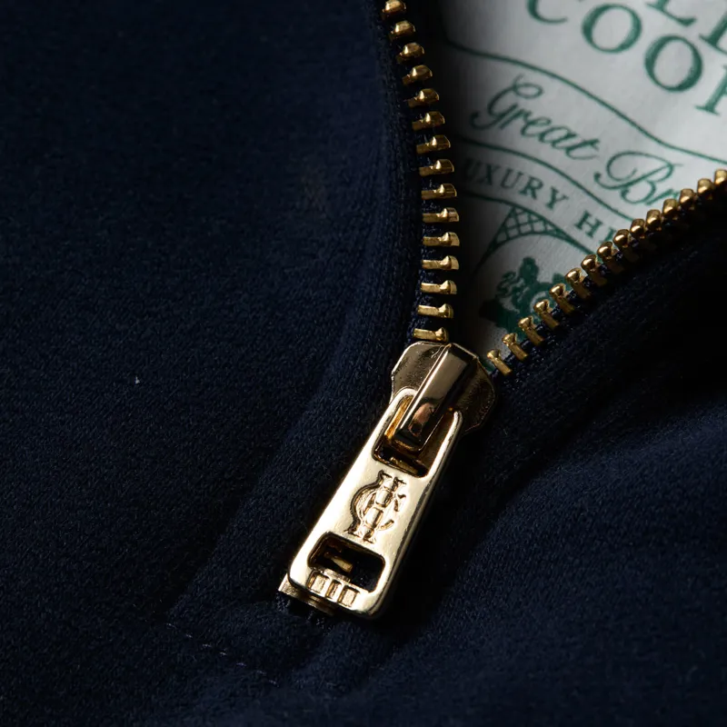 Holland Cooper Burford Quarter Zip Ladies Sweater - Ink Navy-5