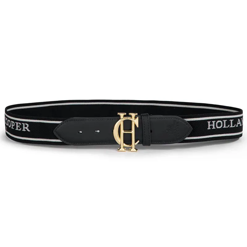 Holland Cooper Burghley Logo Ladies Belt - Black
