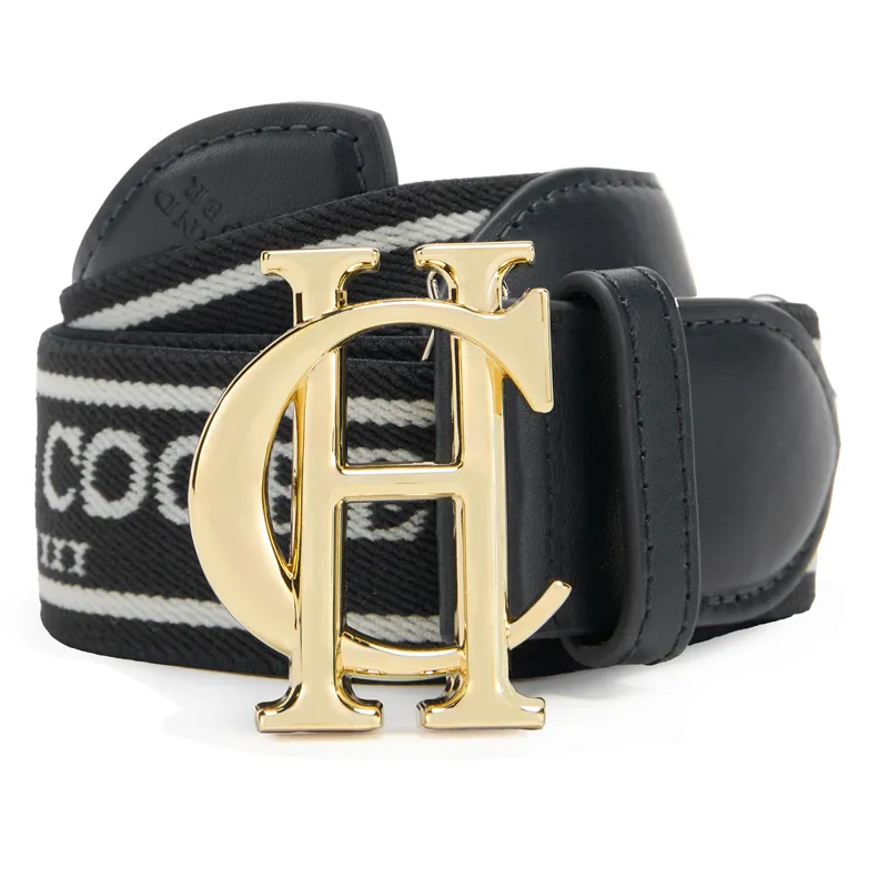 Holland Cooper Burghley Logo Ladies Belt - Black-1