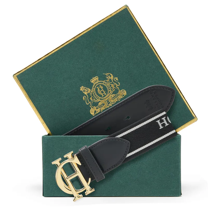 Holland Cooper Burghley Logo Ladies Belt - Black-5