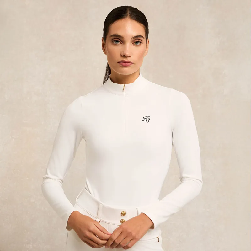 Holland Cooper Burghley Long Sleeve Ladies Base Layer - White