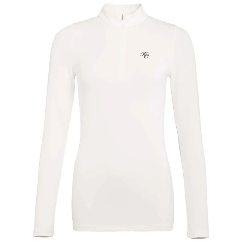 Holland Cooper Burghley Long Sleeve Ladies Base Layer - White-6