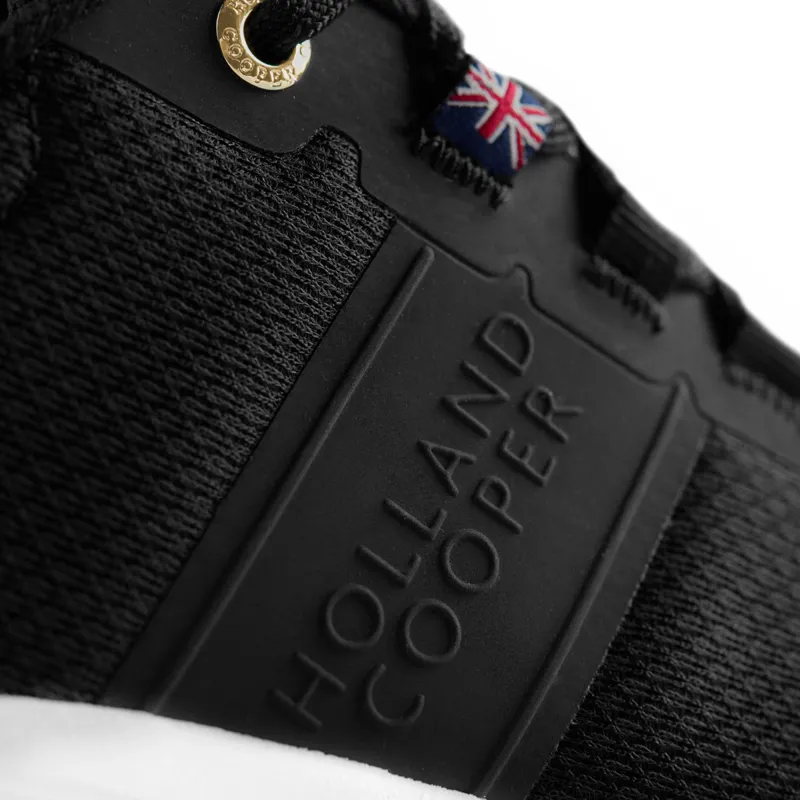 Holland Cooper Burghley Ladies Waterproof Trainers - Black-8