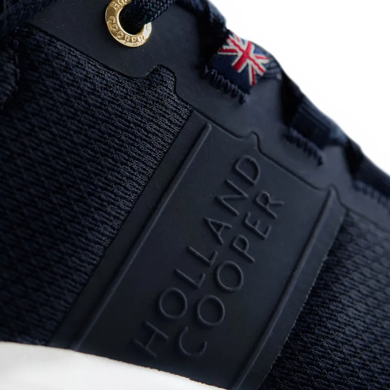 Holland Cooper Burghley Ladies Waterproof Trainers - Ink Navy-7