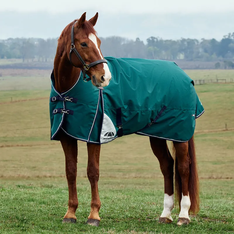 WeatherBeeta ComFiTec Plus Dynamic 100g High Neck Turnout Rug - Green-3