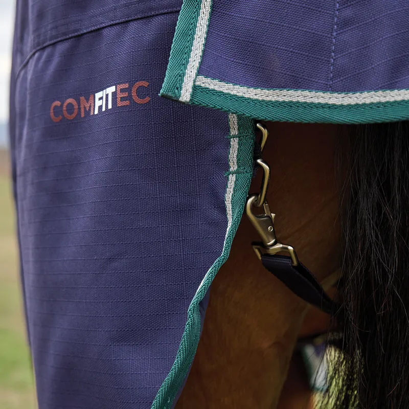 WeatherBeeta ComFiTec Plus Dynamic 220g High Neck Turnout Rug - Navy-4