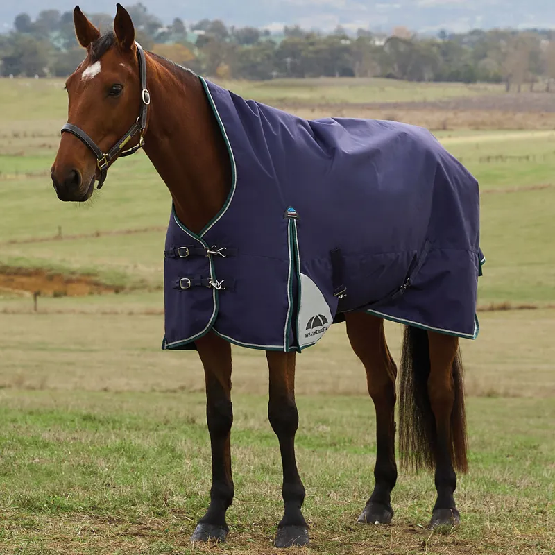 WeatherBeeta ComFiTec Plus Dynamic 220g High Neck Turnout Rug - Navy