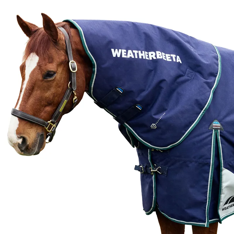 WeatherBeeta ComFiTec Plus Dynamic 0g Turnout Neck Cover - Navy/Forest Green-1