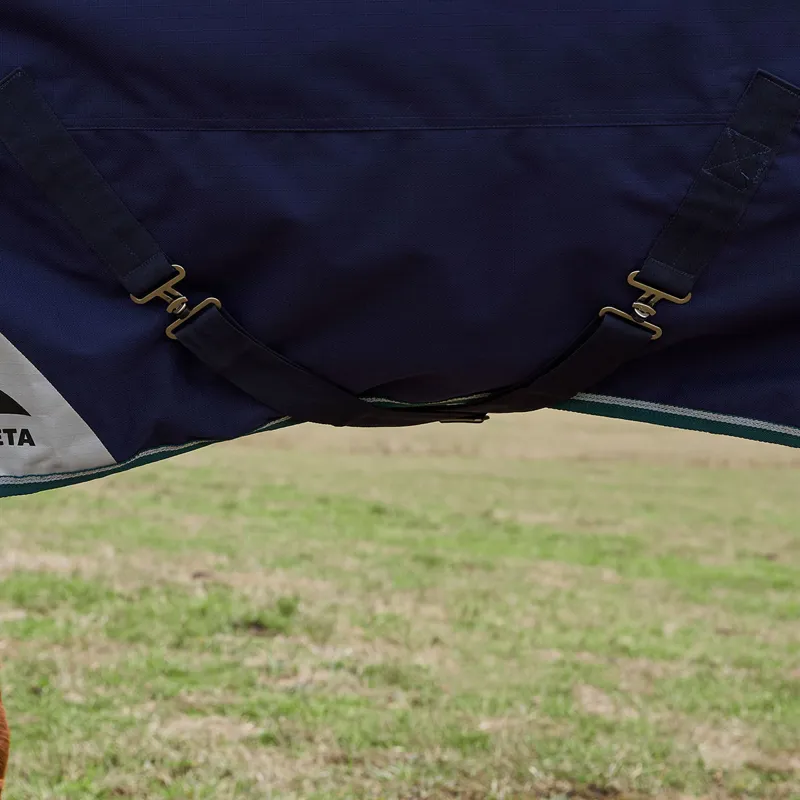 WeatherBeeta ComFiTec Plus Dynamic 0g Standard Neck Turnout Rug - Navy-5