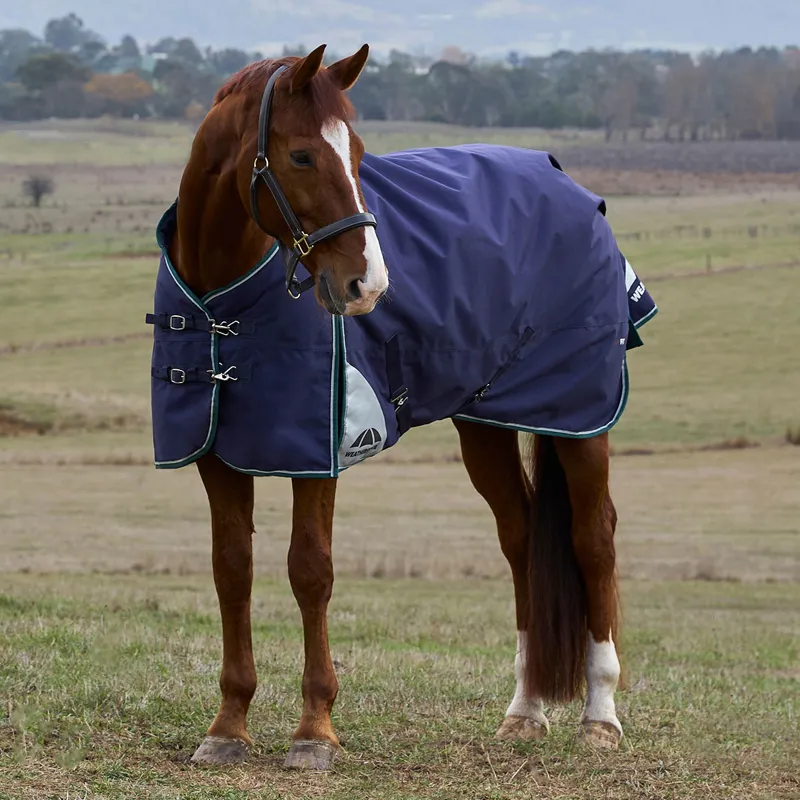 WeatherBeeta ComFiTec Plus Dynamic 0g Standard Neck Turnout Rug - Navy-3