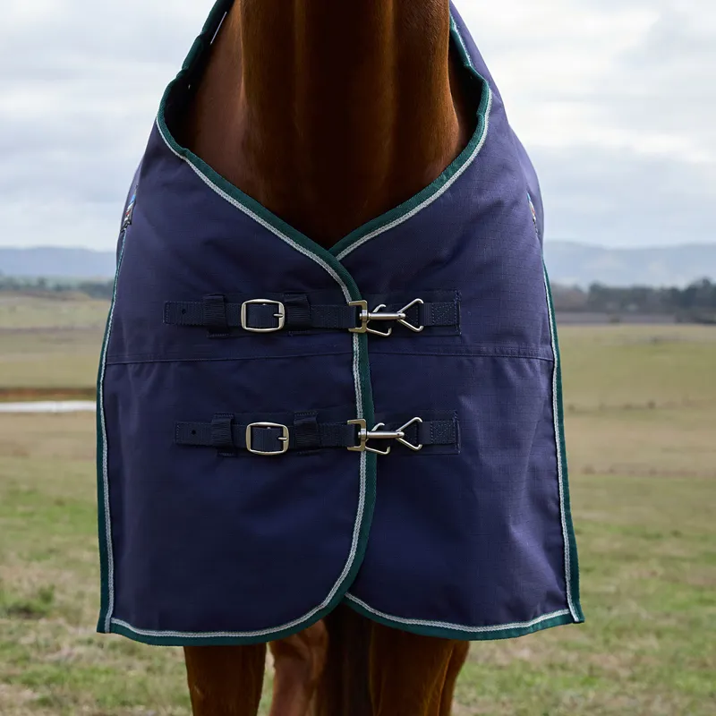 WeatherBeeta ComFiTec Plus Dynamic 0g Standard Neck Turnout Rug - Navy-1