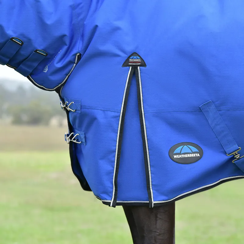 WeatherBeeta ComFiTec Essential 220g Combo Turnout Rug - Cobalt/Black-4