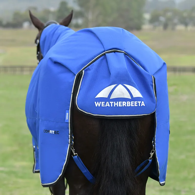 WeatherBeeta ComFiTec Essential 220g Combo Turnout Rug - Cobalt/Black-1