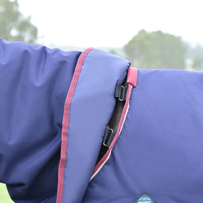 WeatherBeeta ComFiTec Essential 50g DetachANeck Turnout Rug - Navy-8
