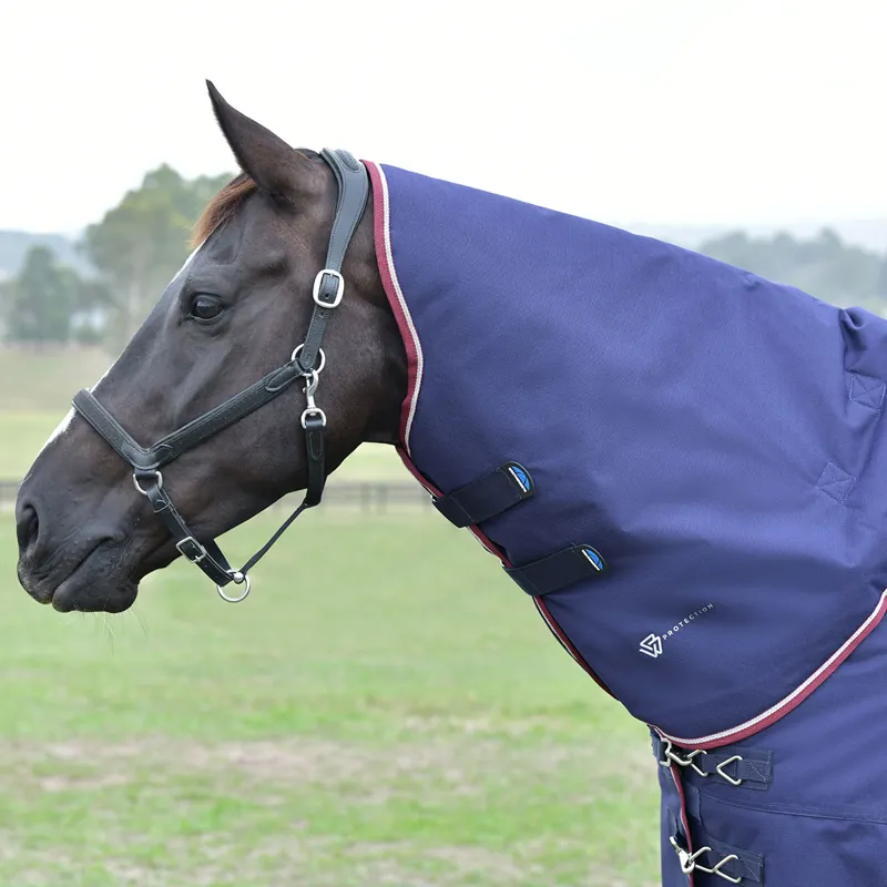 WeatherBeeta ComFiTec Essential 50g DetachANeck Turnout Rug - Navy-7