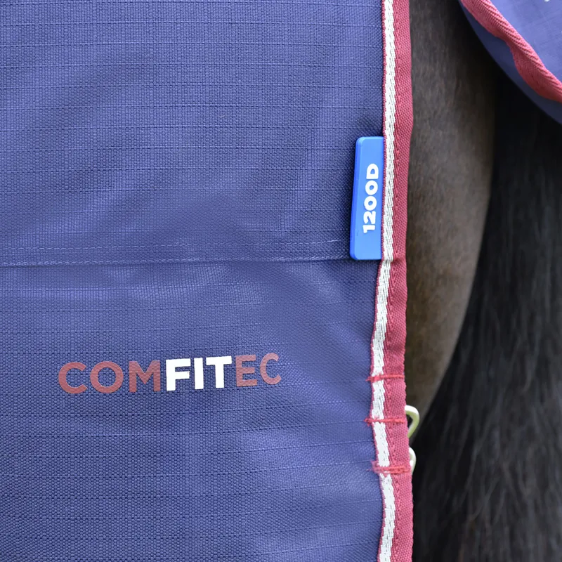 WeatherBeeta ComFiTec Essential 50g DetachANeck Turnout Rug - Navy-6
