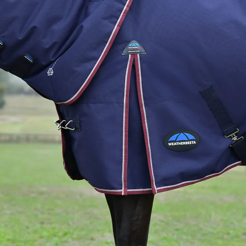 WeatherBeeta ComFiTec Essential 50g DetachANeck Turnout Rug - Navy-3