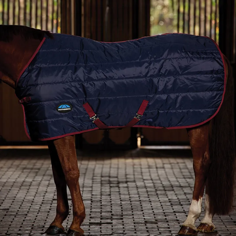 WeatherBeeta ComFiTec 210D Channel Quilt 220g Stable Rug - Navy-3