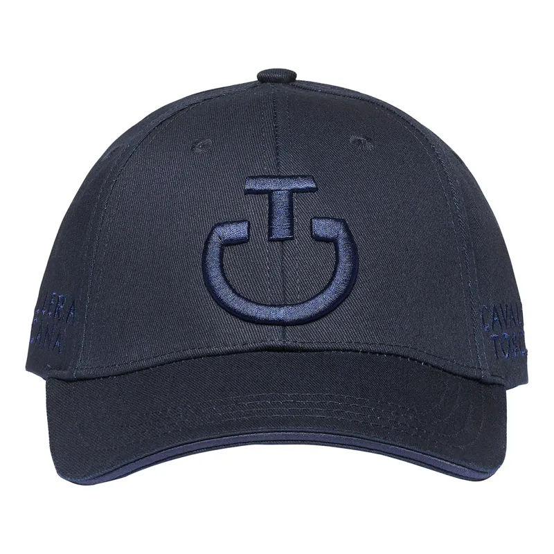 Cavalleria Toscana Logo Cotton Unisex Cap - Navy-1