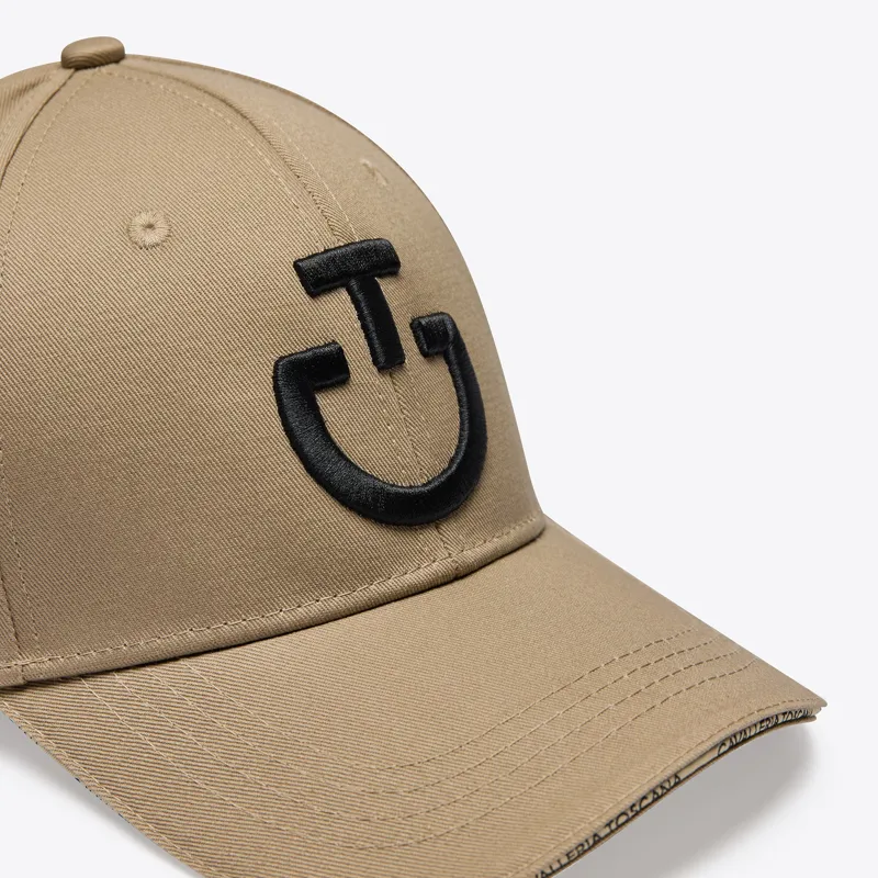 Cavalleria Toscana Logo Cotton Cap - Beige/Black-3