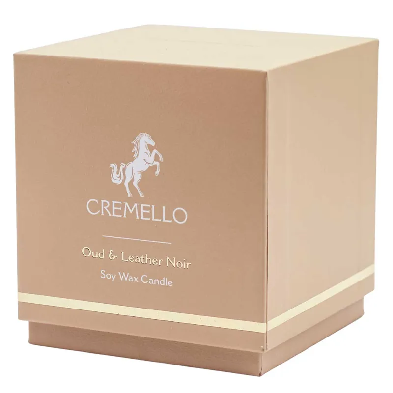Cremello Candle - Oud and Leather Noir-1