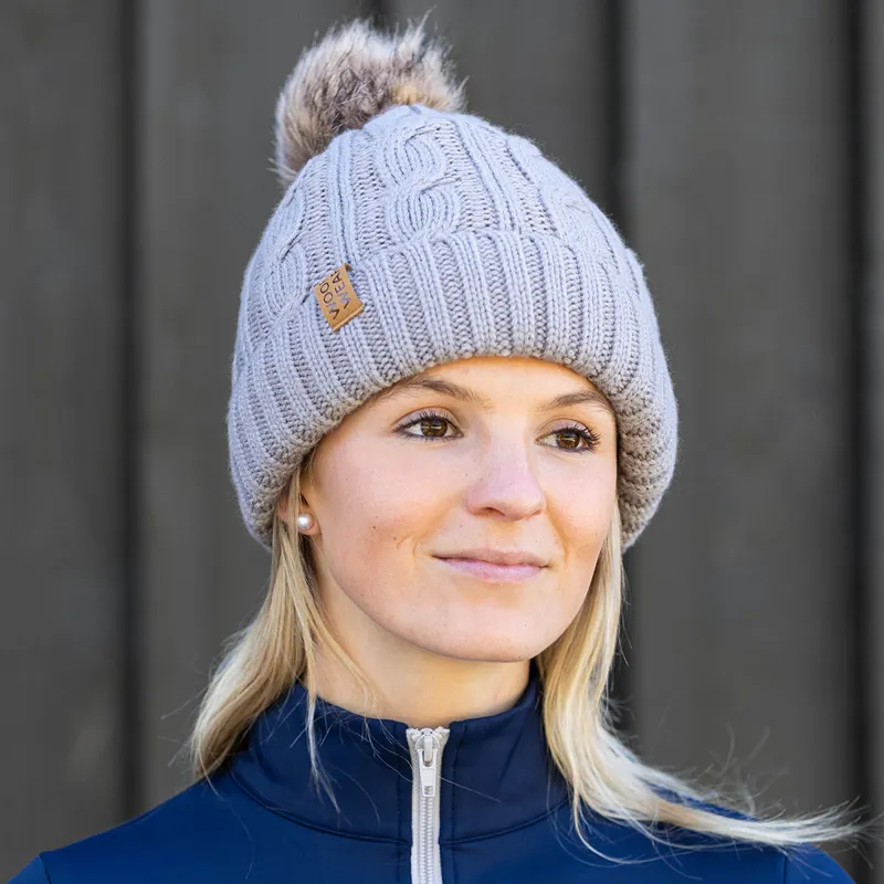 Woof Wear Cable Beanie - Stone-1