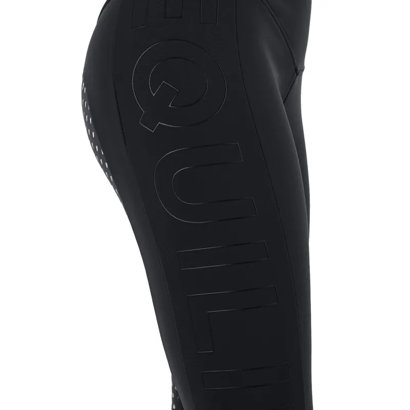 Equiline Caisfh Full Grip Womens Winter Riding Tights - Black-1