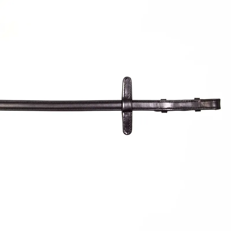 Henry James Calfskin Supergrip Reins with Stoppers - Black-5