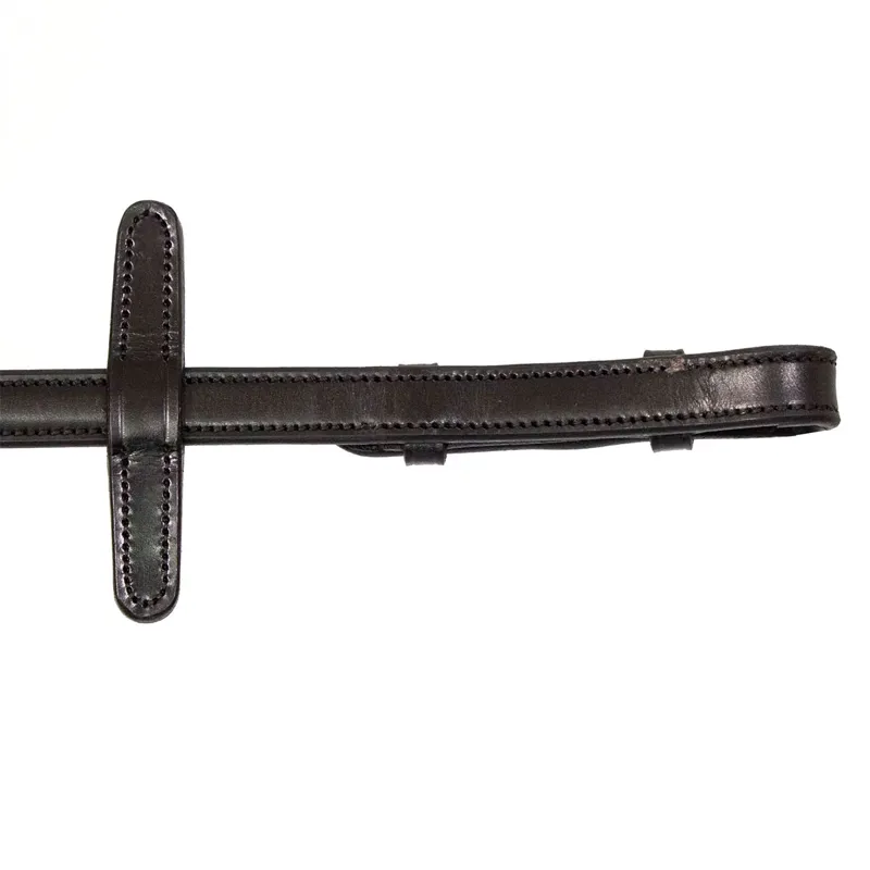 Henry James Calfskin Supergrip Reins with Stoppers - Black-2