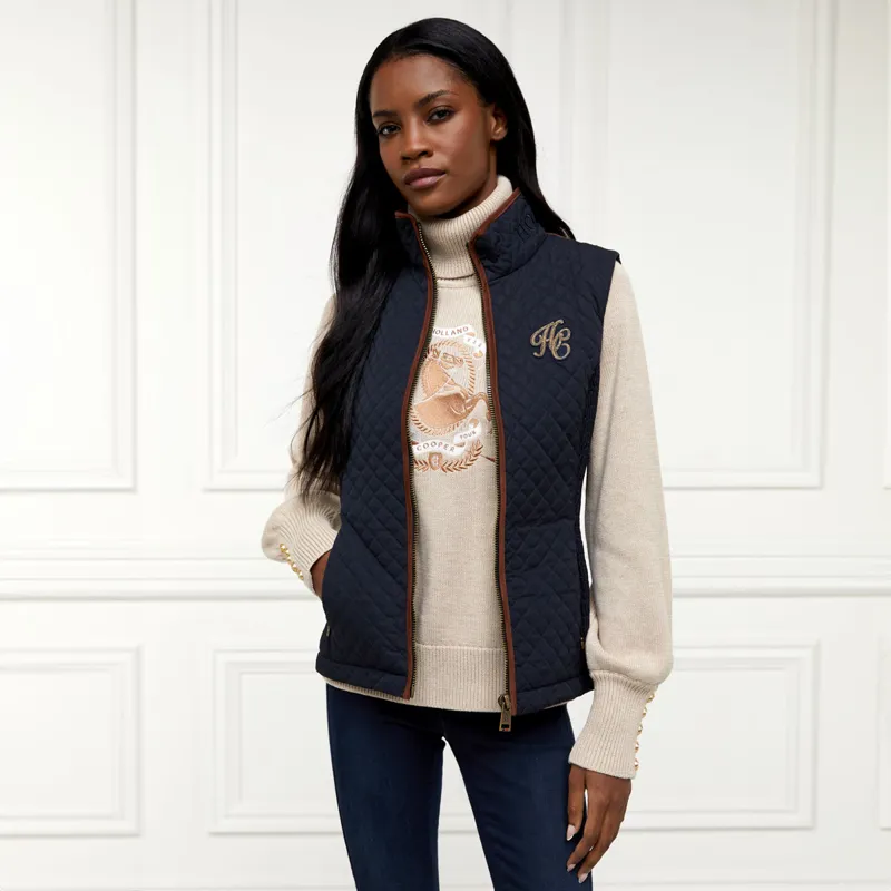 Holland Cooper Cambridge Ladies Gilet - Ink Navy-1