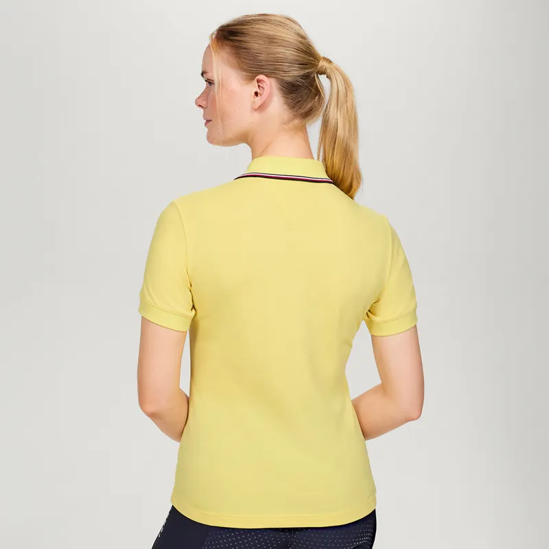 Tommy Hilfiger Camden Ladies Zip Polo Shirt - Citronella-2